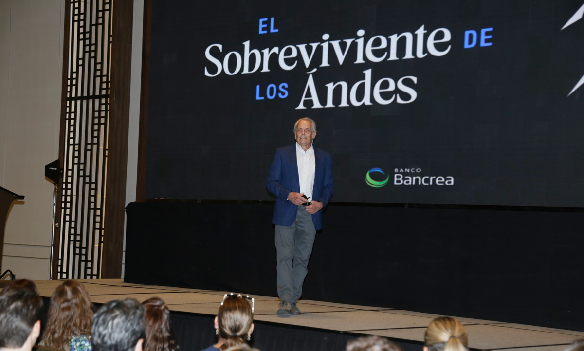 Eduardo Strauch compartió su historia de supervivencia / Foto: Omar Valdez