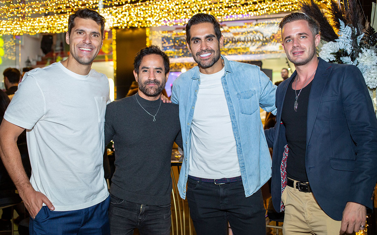 Diego Otero, Aaron Valderi, Jairo Zapata y Giulio Vittorio