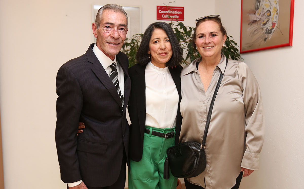 Raymond Martín, Quetzalia Martínez y Marie Pierre Galvain