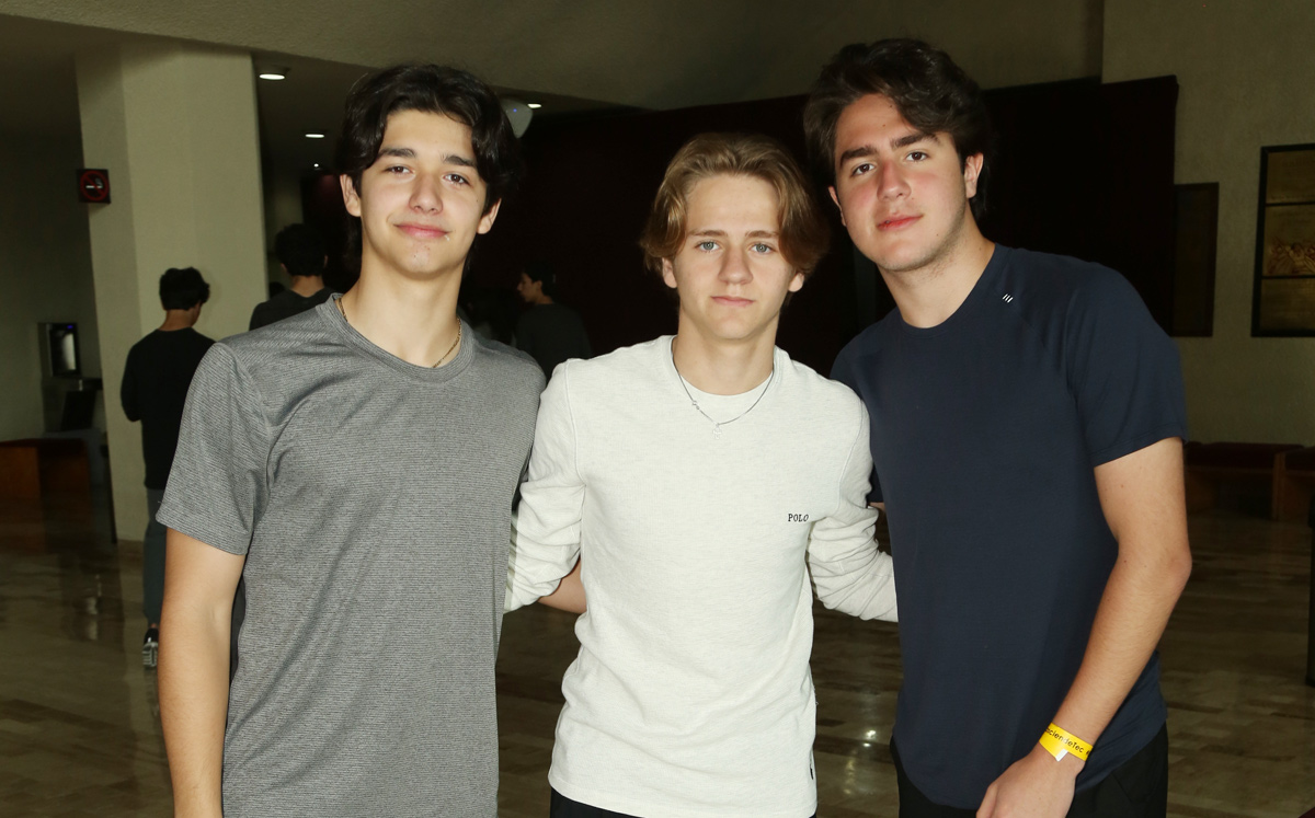 Sebastián Carrillo, Arturo Lugo y Claudio Pizano / Foto: Omar Valdez