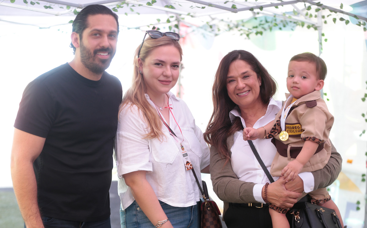 Severo De la Cruz, Paulina De la Cruz, Ángeles Capetillo y Sebastián De la Cruz / Foto: Daniel Saldívar