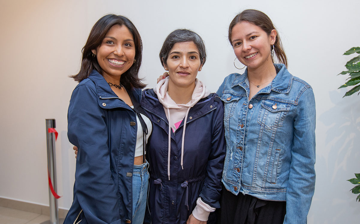 Windy Rivero, Mónica Rojas y Melissa Reyes