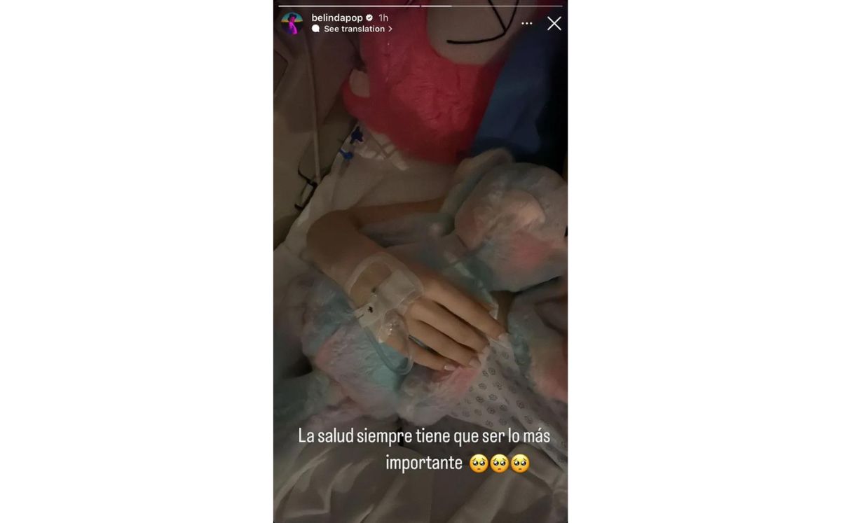 Belinda es hospitalizada de emergencia y este es su estado de salud (Instagram)