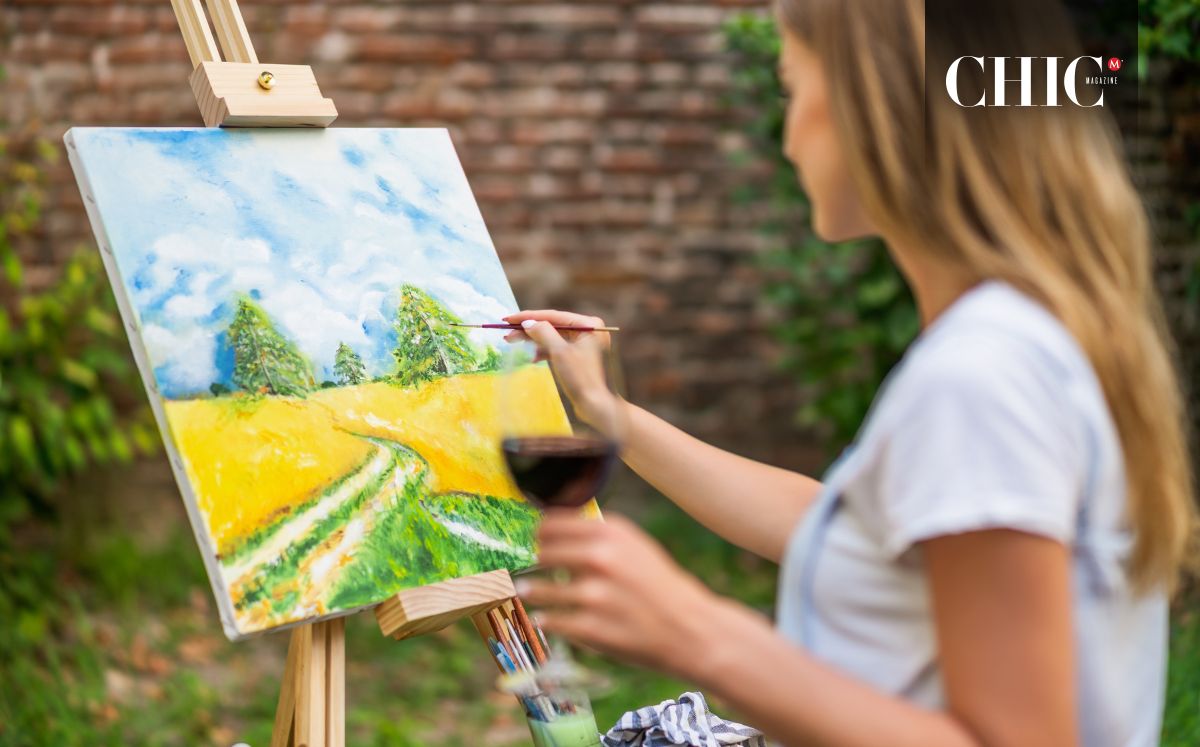 Arte y vino: Cómo organizar una reunión de Wine and Paint (Foto: Getty)