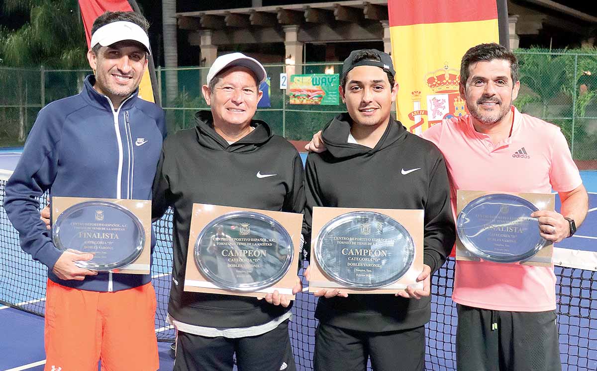 FABIÁN CASILLAS, ALEJANDRO SALAS, FABIÁN BERNAL Y ENRIQUE NIÑO mostraron sus mejores saques en el Torneo de la Amistad 2024