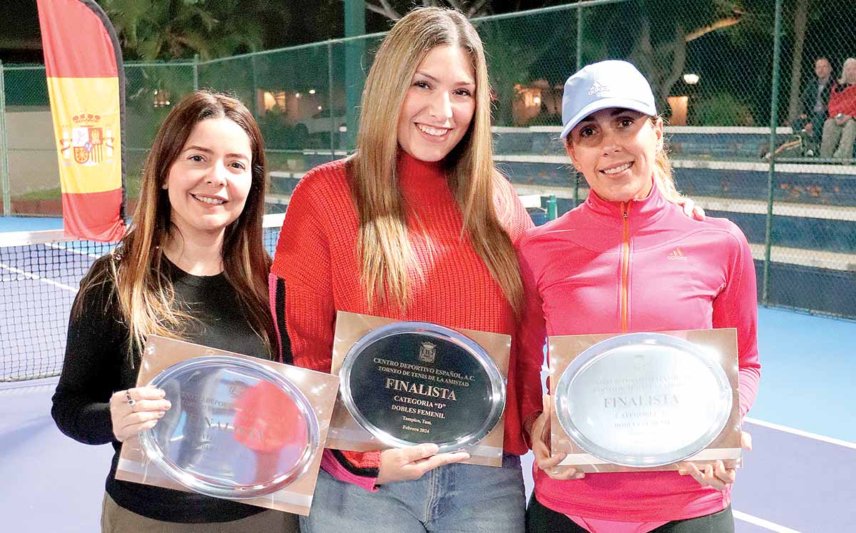 ADRIANA SÁNCHEZ, ENNA GONZÁLEZ E ISABEL CASTRO disfrutaron de los seis días de torneo