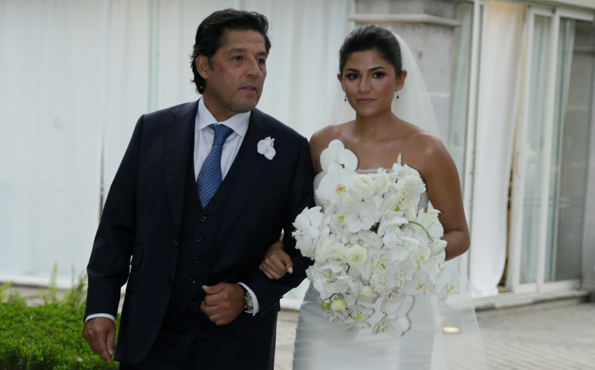 Mafer Treviño junto a su papá Julio Treviño / Foto: Omar Valdez