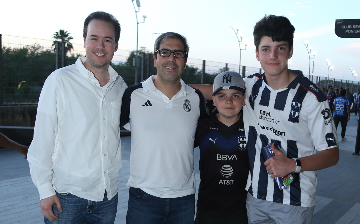 Paco Gómez, Mauricio Garza, Nicolás Garza y Diego Garza / Foto: Roberto Alvarado