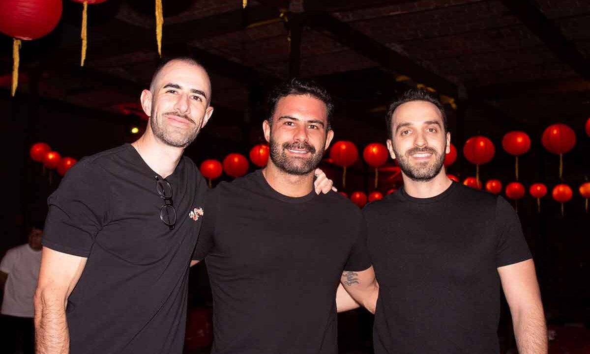 Carlos del Río, Jorge Rivera y Mario Henaine