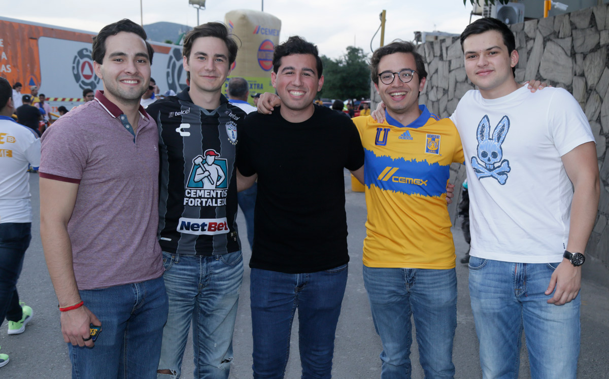 Antonio Zárate, Marcelo Garza, Santiago García, Diego Pedraza y Fernando Cantú / Foto: Omar Valdez