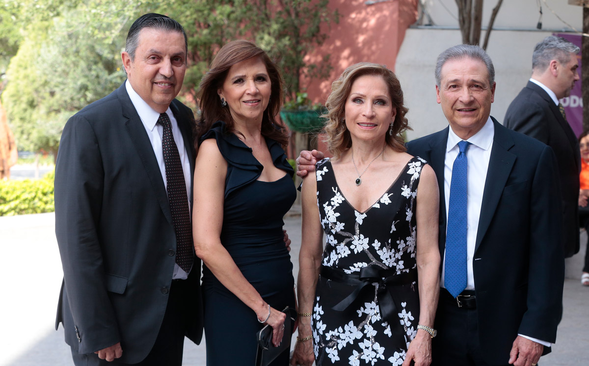 Régulo Salinas, Gabriela Salinas, Cristina Palacios y José Antonio Palacios / Foto: Daniel Saldívar