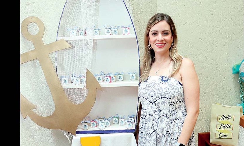 MARIANA CAMPERO disfrutó de la temática de marinero