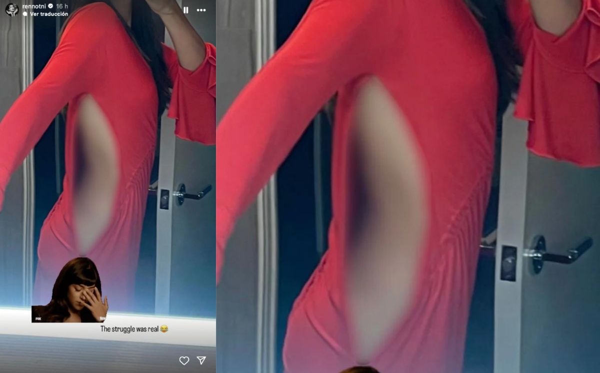 Renata Notni sufre vergonzoso momento al romper su vestido en público (Instagram)