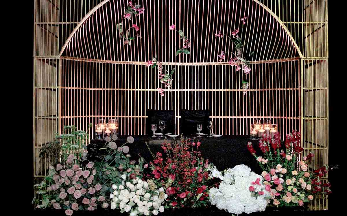 Detalles de la hermosa decoración de Opciones para Eventos