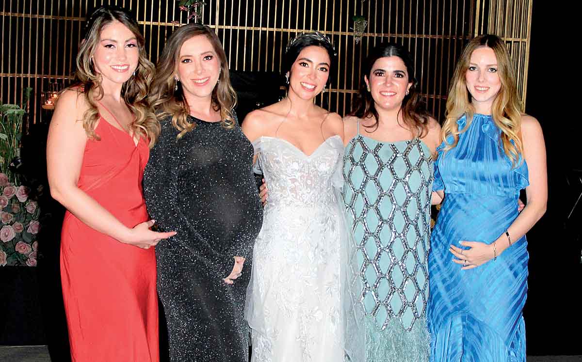 XIMENA NÚÑEZ, DANIELA CASTILLO, CAMILA JUÁREZ, BEGOÑA DOMÍNGUEZ Y ANA GRACIELA RUIZ llegaron con sus mejores outfits a la boda
