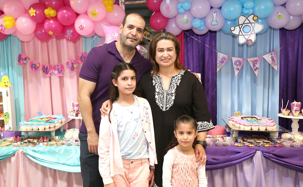 Felipe, Elizabeth, Ana Sofía y María José