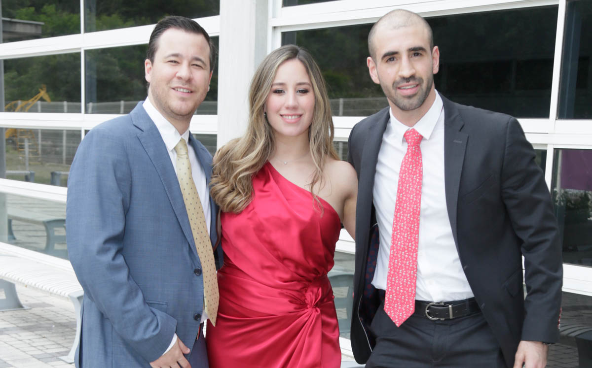 Jorge Lazo, Lily Moncada y Hugo Mátar