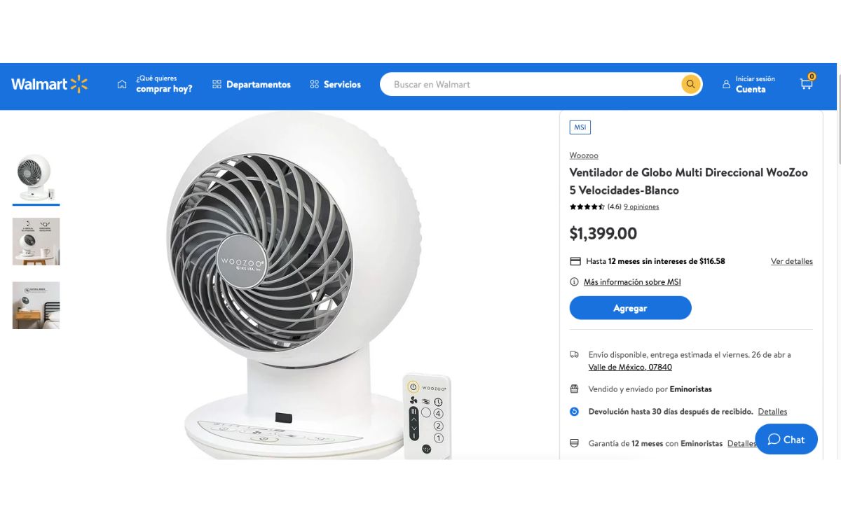 Costco lanza nuevo ventilador Woozoo Multidireccional | Precio (Costco)