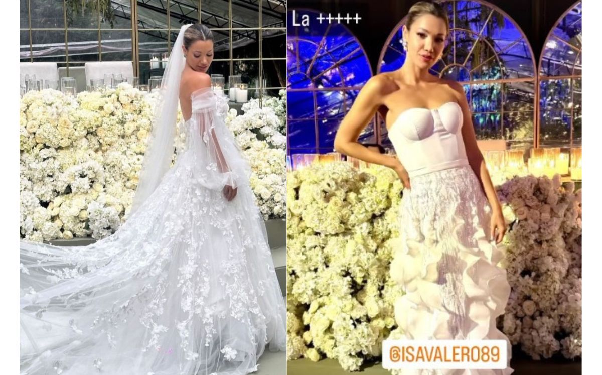 Isa Valero: Sus vestidos de novia en su boda con Horacio Pancheri (Foto: Instagram)