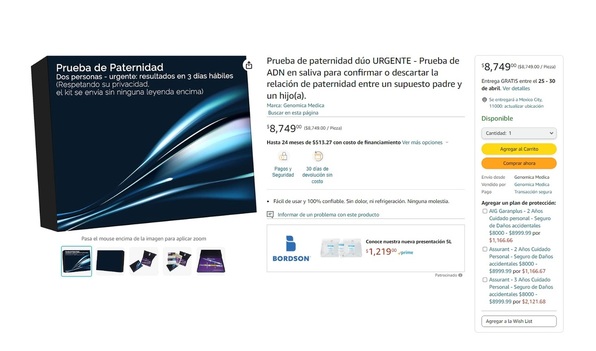 Prueba de paternidad en Amazon: ¿Cuánto cuesta y qué hace? (Foto: Getty)
