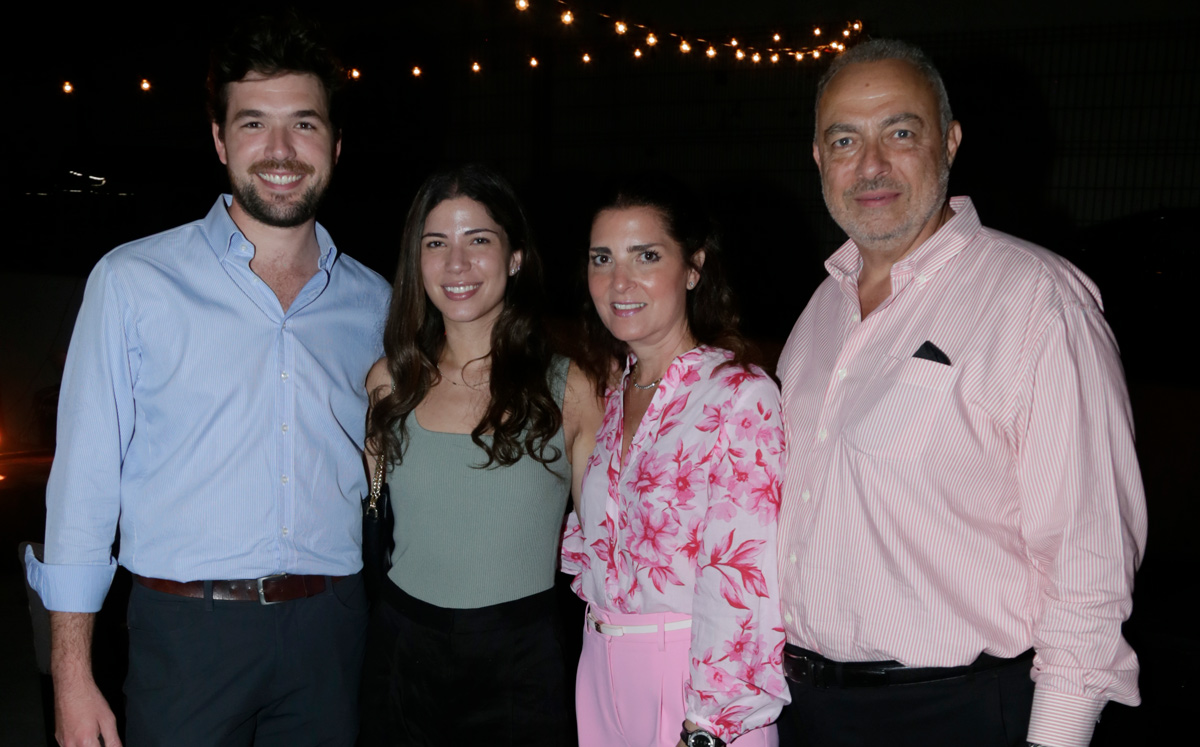 Humberto Elías, Lorena Assad, Lorena Kalife y Nazario Assad / Foto: Omar Valdez
