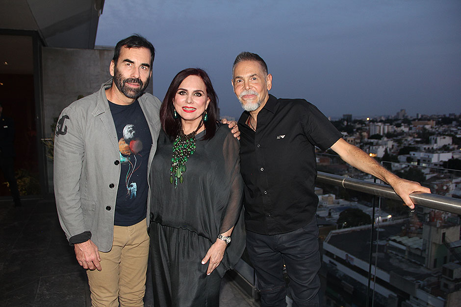 Pepe Carmona, Lourdes Serrano y Gabriel Sánchez.