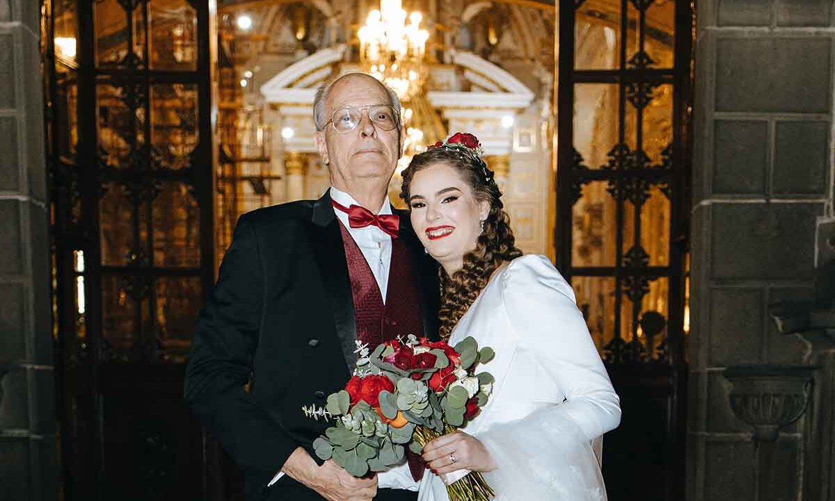 Papá de la novia. José de Uriarte y Adriana de Uriarte