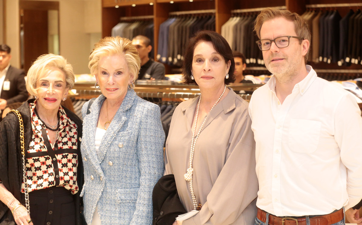 Eugenia Kleiman, Betty Zybert de Schwarz, Norma Elizondo y Luis Barreiro / Foto: Daniel Saldívar
