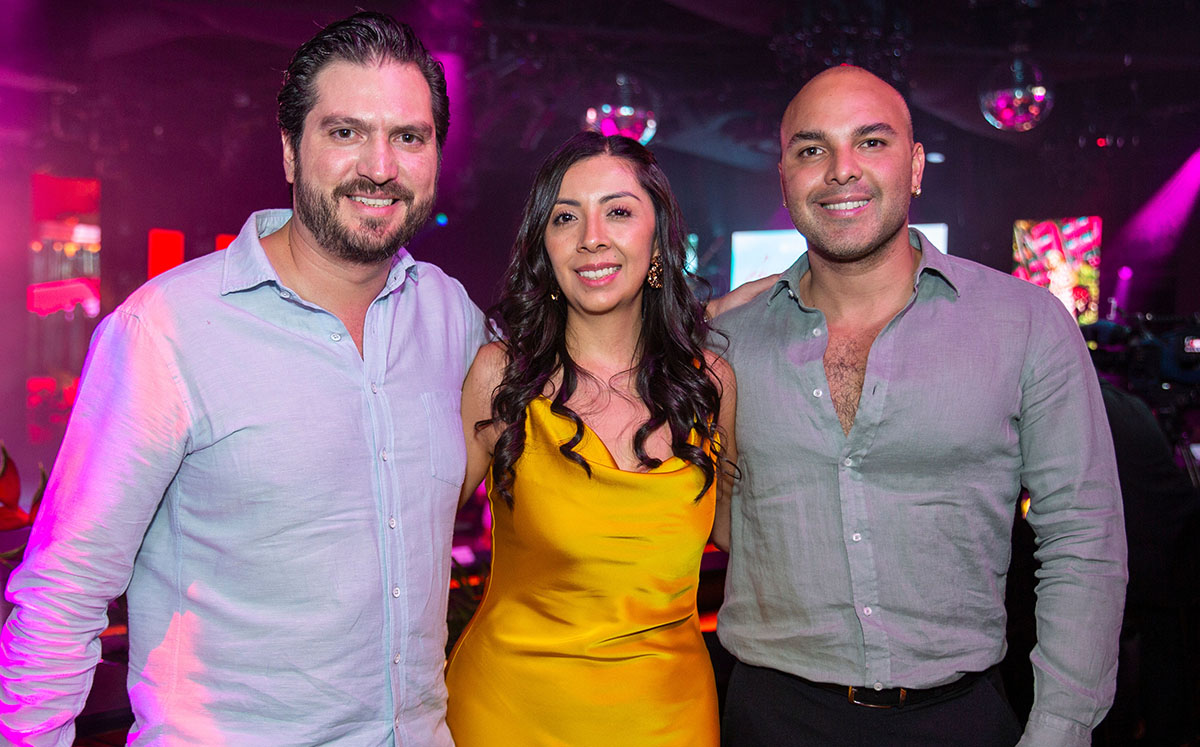 Emilio Salas, Azya Gómez y Roberto Sánchez