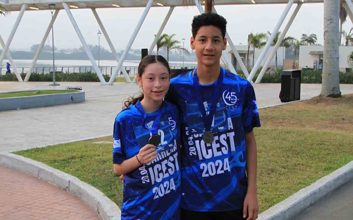 ANGELA MAYA Y OCTAVIO MAYA dieron lo mejor de sí durante la carrera