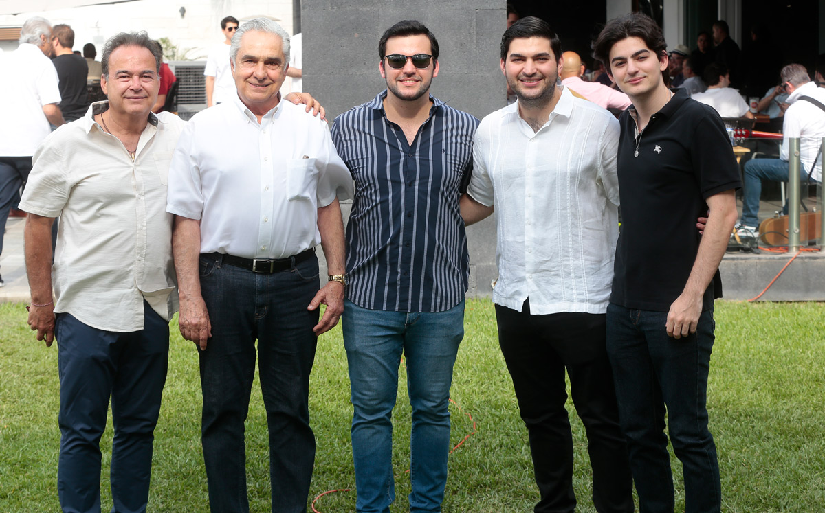 César Guerra, Armando Ramón, Mando Guerra, César Guerra y Diego Guerra / Foto: Daniel Saldívar