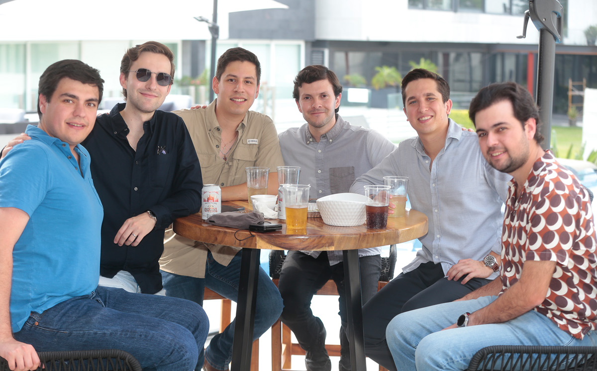Marcelo Colyer, David Arechavaleta, Víctor Zúñiga, James Colyer, Diego Garza y Mauricio Colyer / Foto: Daniel Saldívar