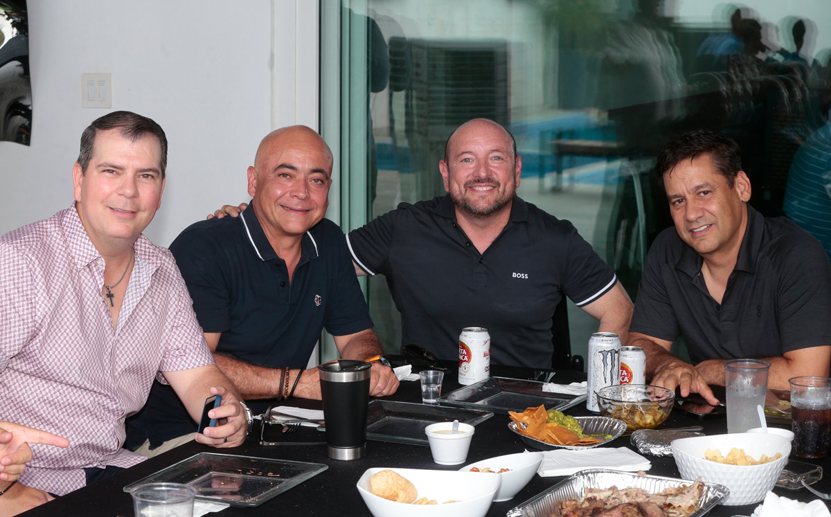 Rodrigo Colyer, Héctor Terán, Servando Bustos y Mauricio Guzmán / Foto: Daniel Saldívar
