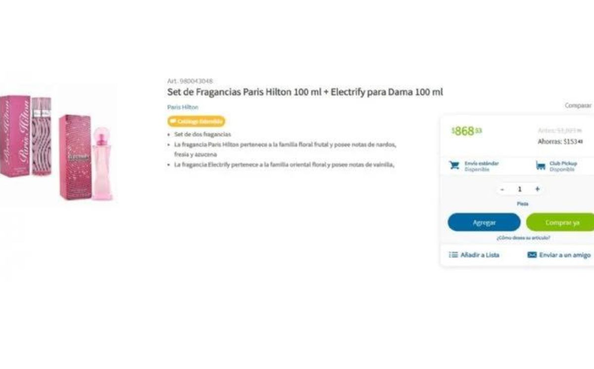 Sam's Club: Perfumes por menos de mil pesos que duran todo el día (Foto: Sitio Web)