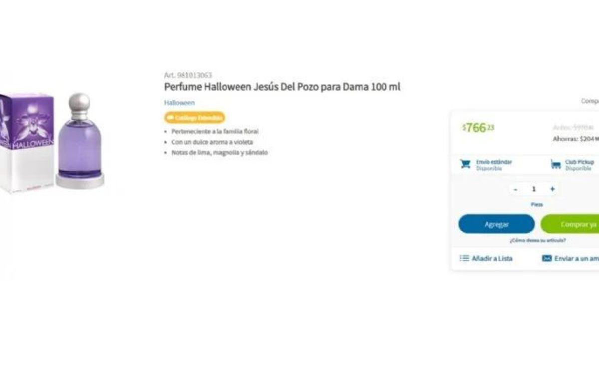 Sam's Club: Perfumes por menos de mil pesos que duran todo el día (Foto: Sitio Web)