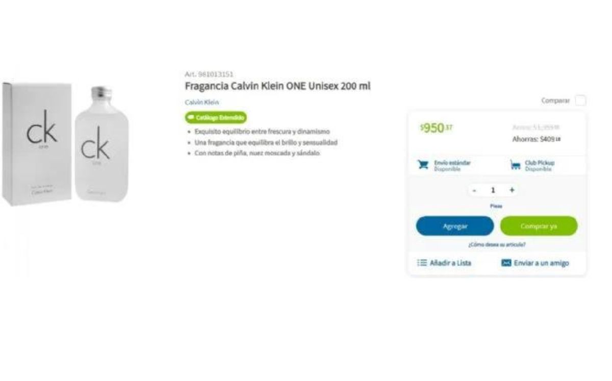 Sam's Club: Perfumes por menos de mil pesos que duran todo el día (Foto: Sitio Web)