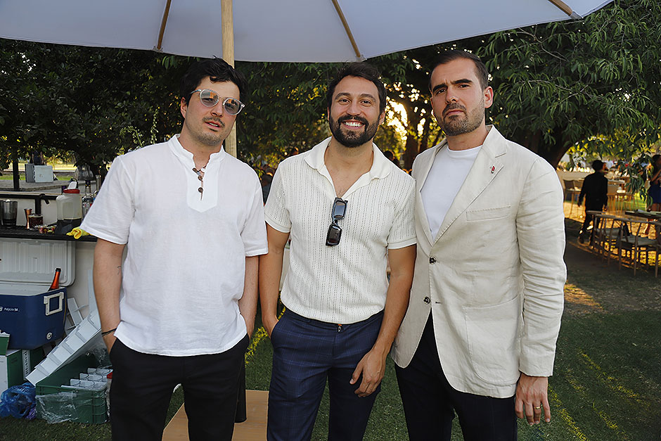 Santiago Silva, Alejando Morán y Alejandro Silva