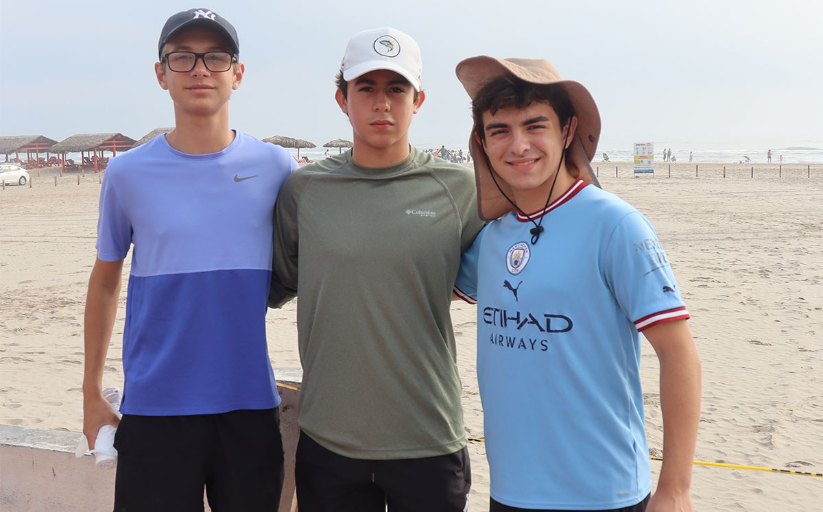 GONZALO RAMOS, JORGE RIVERA Y MATÍAS POZO nos regalaron sus mejores sonrisas