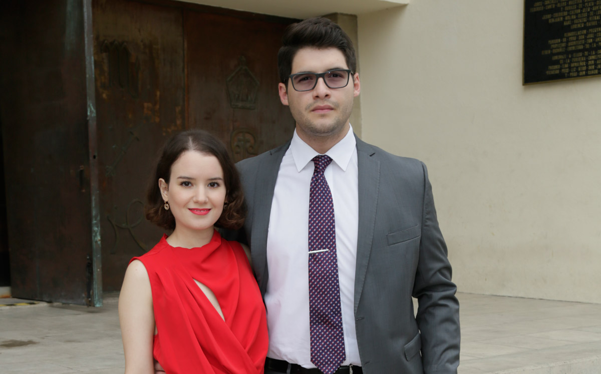 Charlotte Libien y Eugenio Anguiano