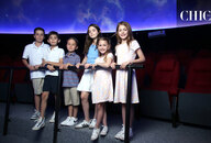 Valentina, Carlota, Alexa, Piero, Marcelo y Nicolás disfrutaron de un exclusivo recorrido por el Planetarium Torreón (Foto: Jaime Jiménez)