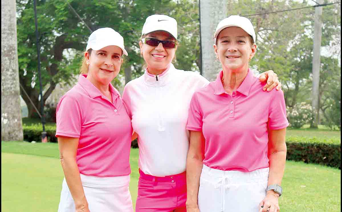 LUCY ÁVILA, LIDIA DE MARTÍNEZ Y LAURA MARY GONZÁLEZ mostraron sus mejores swings en el green