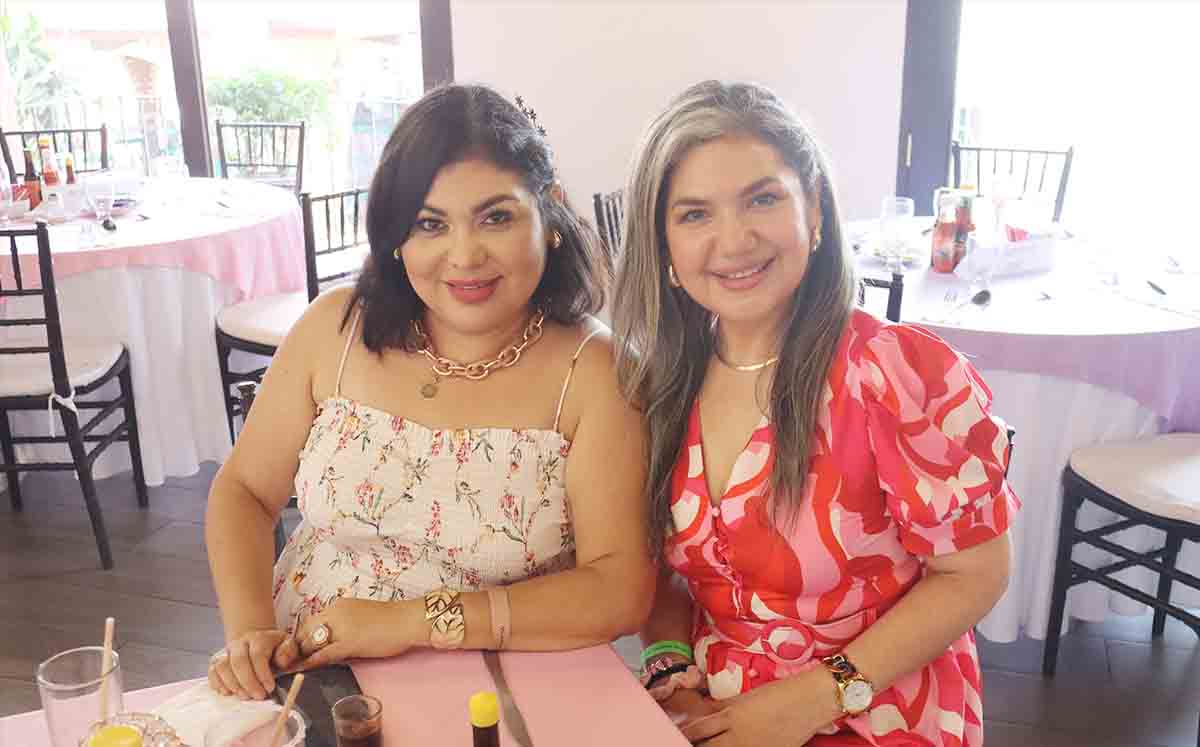 PATTY MORATO Y ANGIE RIVERA disfrutaron del buffet del Club Campestre Tampico