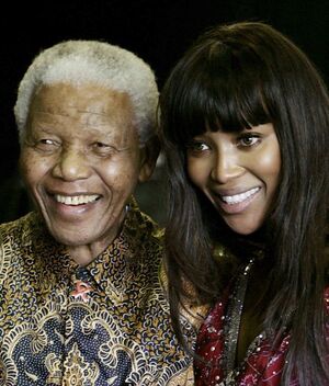 Naomi Campbell y su relación platónica con Nelson Mandela (Foto: Getty)