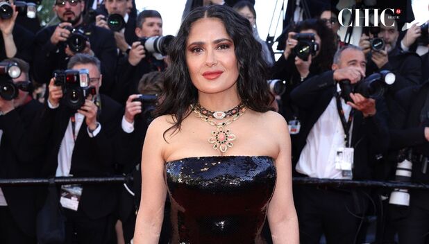 Salma Hayek muestra sus canas con orgullo en el Festival de Cannes (Foto: Getty)