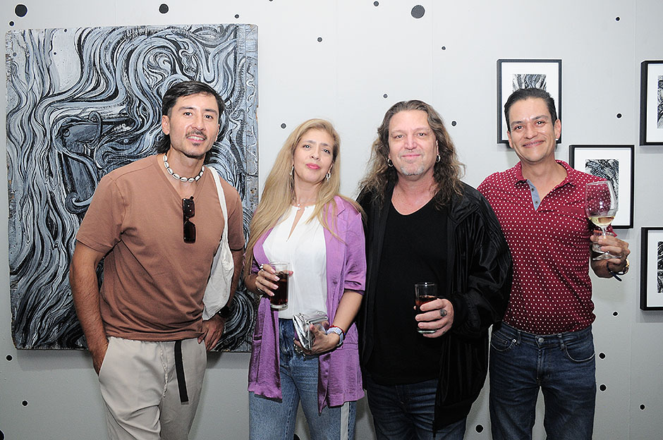 Víctor Castañedo, Florencia Valadez, Joaquín Gonázlez y Heriberto Ramírez