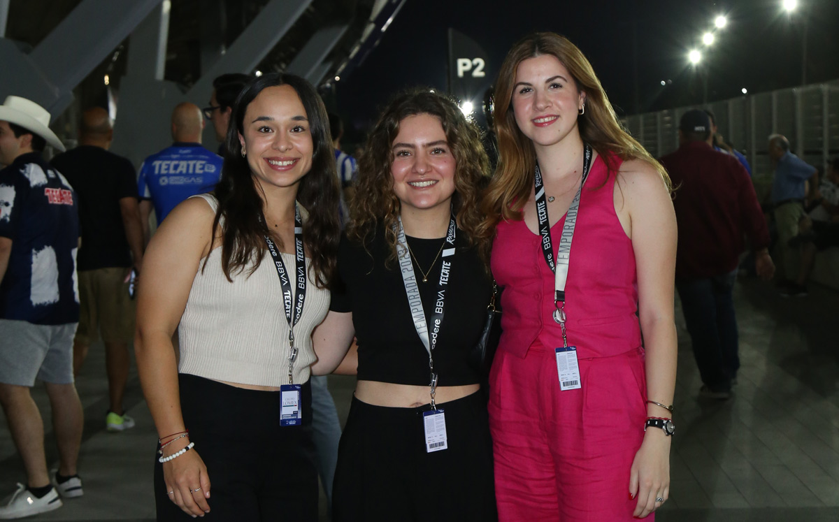 Mariana Elizondo, Begoña Guerrero y Alexia Maldonado / Foto: Roberto Alvarado