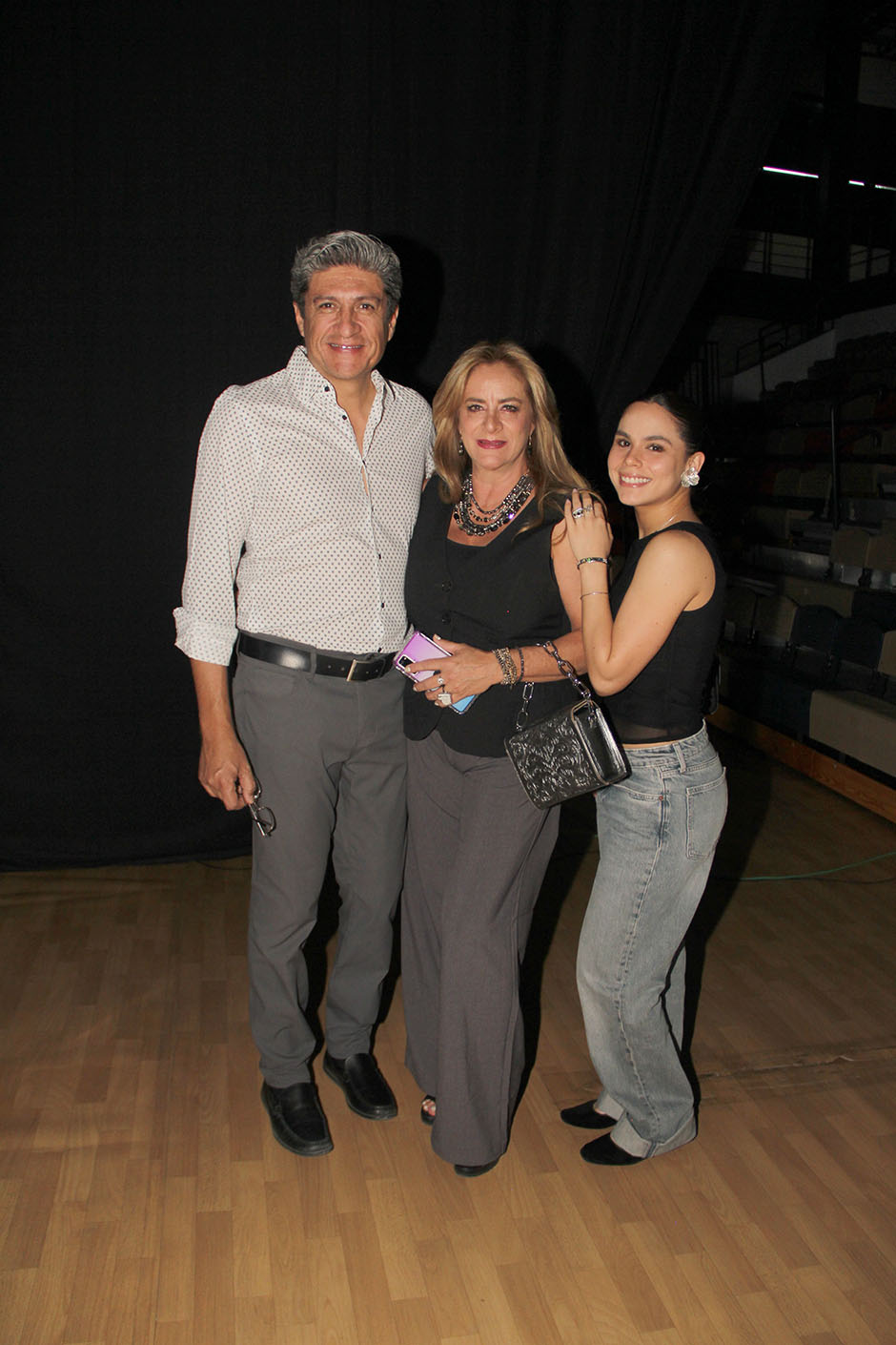 Rolando Torres, Ana Laura Romero y Sara Garza