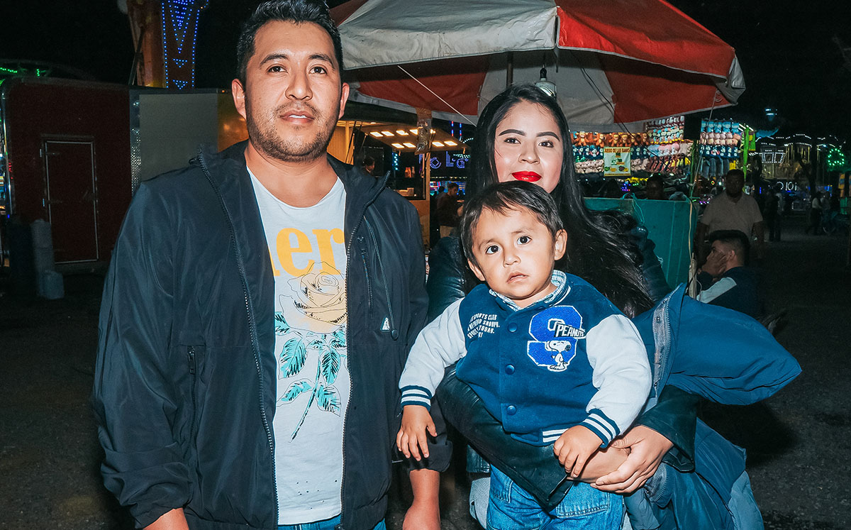 Rubén Campos, Brenda Díaz y Liam Campos