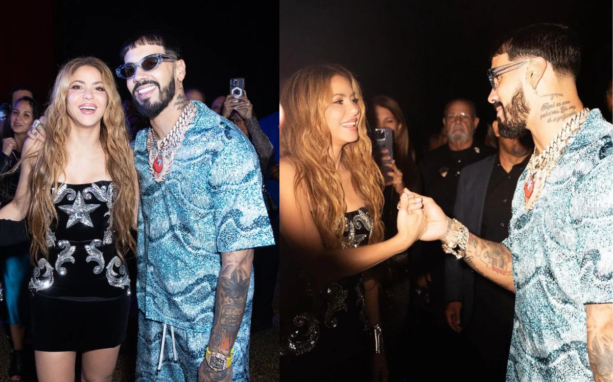 Shakira con Anuel AA (Instagram)