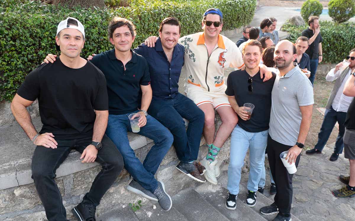 José Roberto Villarreal, Enrique Garza, Carlos Belden, Fernando González, Gabriel Garza y Gaspar Villarreal